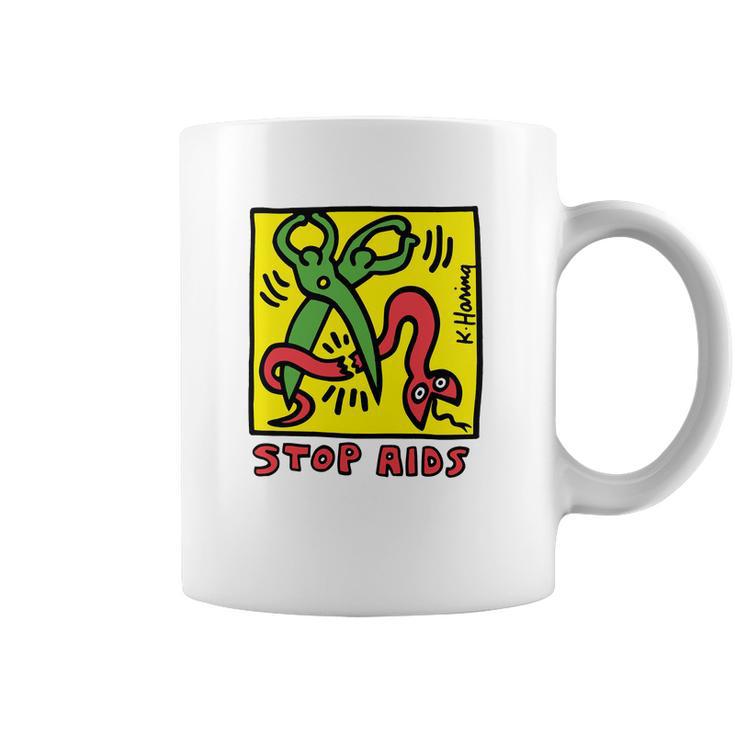 Keith Haring Stop Aids Coffee Mug