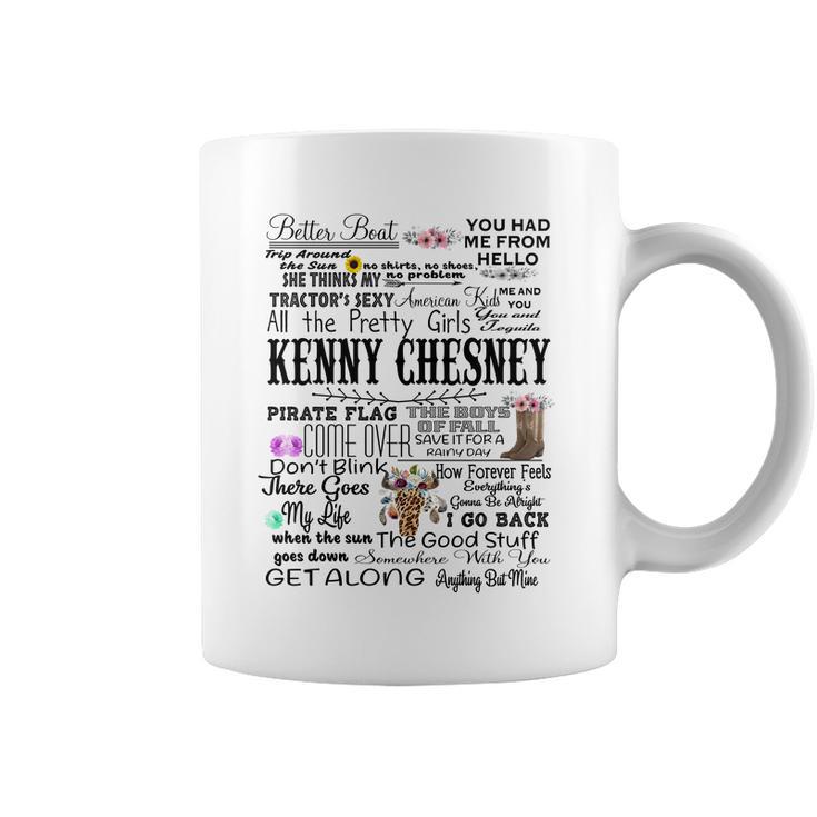 Kenny Chesney Lyrics Tshirt Raglan Music Lyrics Coffee Mug