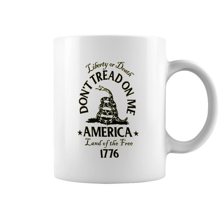 Liberty Or Death Don’T Tread On Me Ladies Womens Coffee Mug