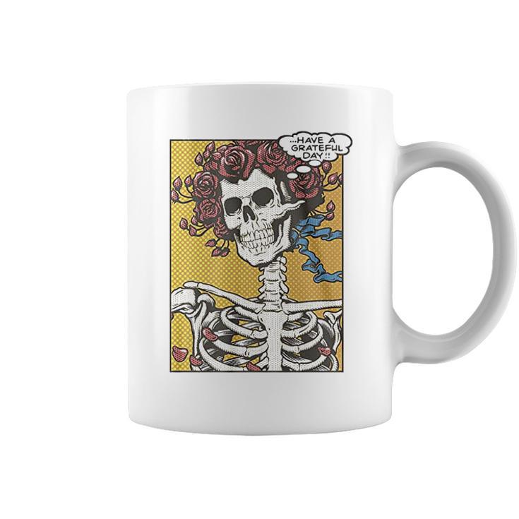 Liquid Blue Dead Pop Art Bertha Have A Grateful Day Coffee Mug