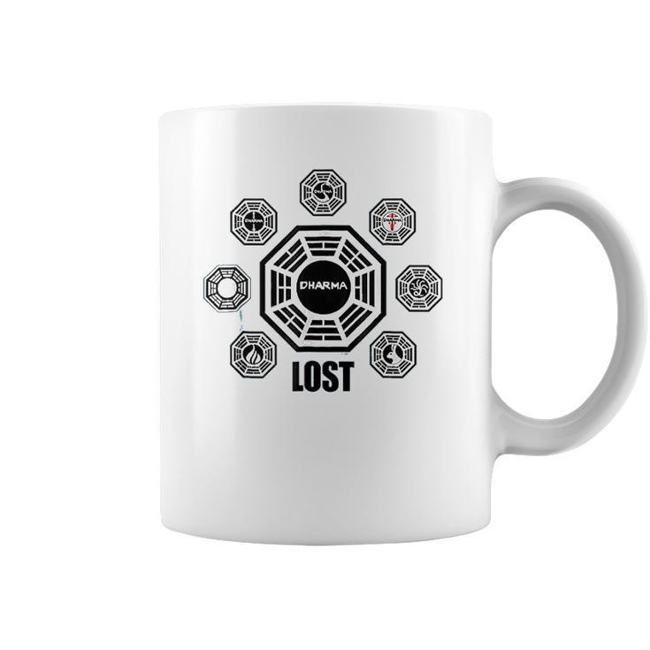 Lost Dharma Station Logos Coffee Mug