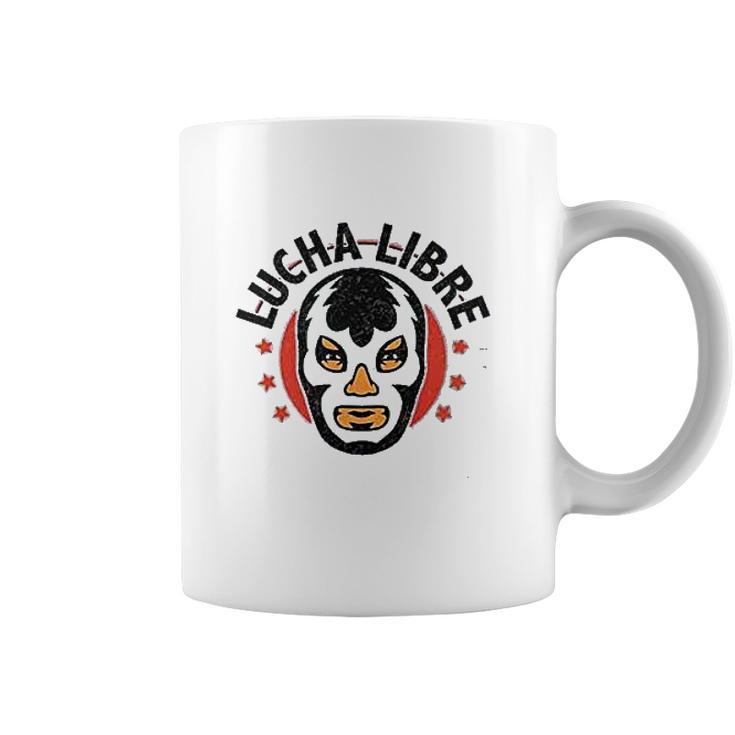 Lucha Libre Retro Mexican Wrestler Coffee Mug