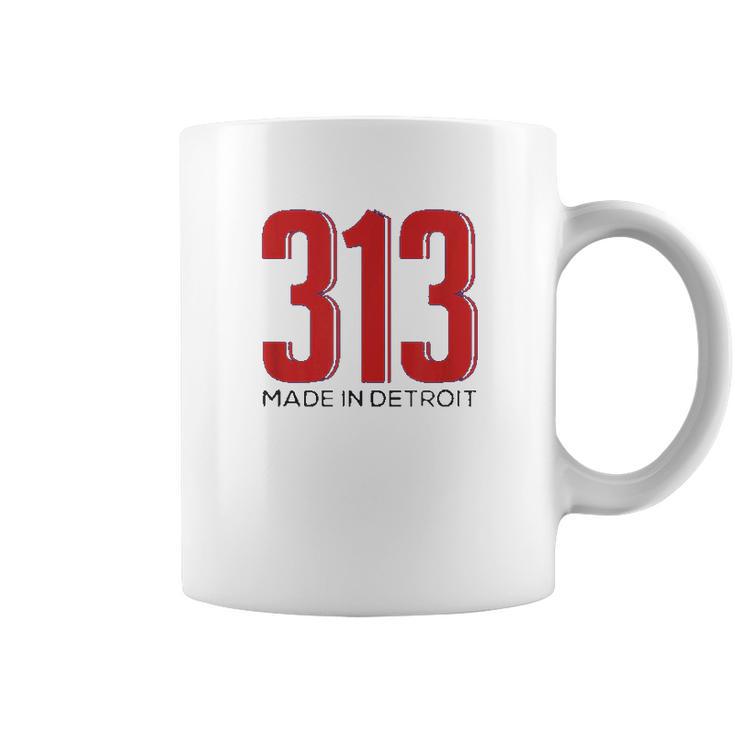 Made In Detroit 313 Area Code Pride Pride Gifts Coffee Mug