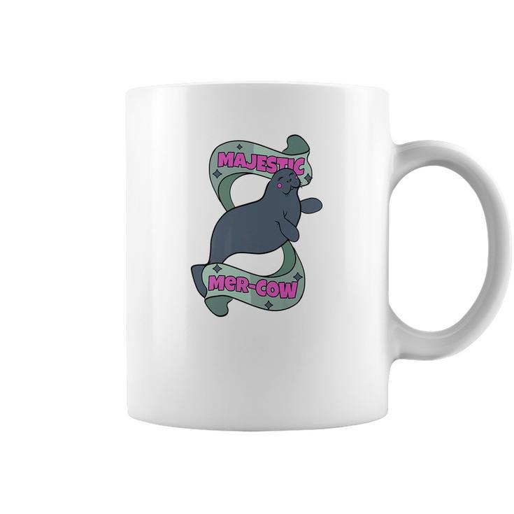 Manatee Majestic Mercow Funny Pun Coffee Mug