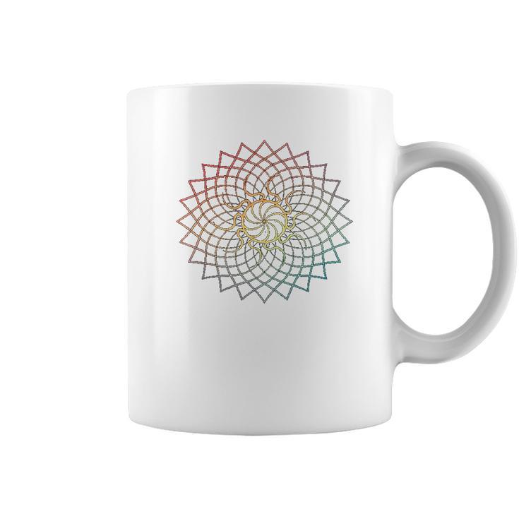 Mandala Geometry Sacred Fractal Art Yoga Mantra Good Vibe Coffee Mug