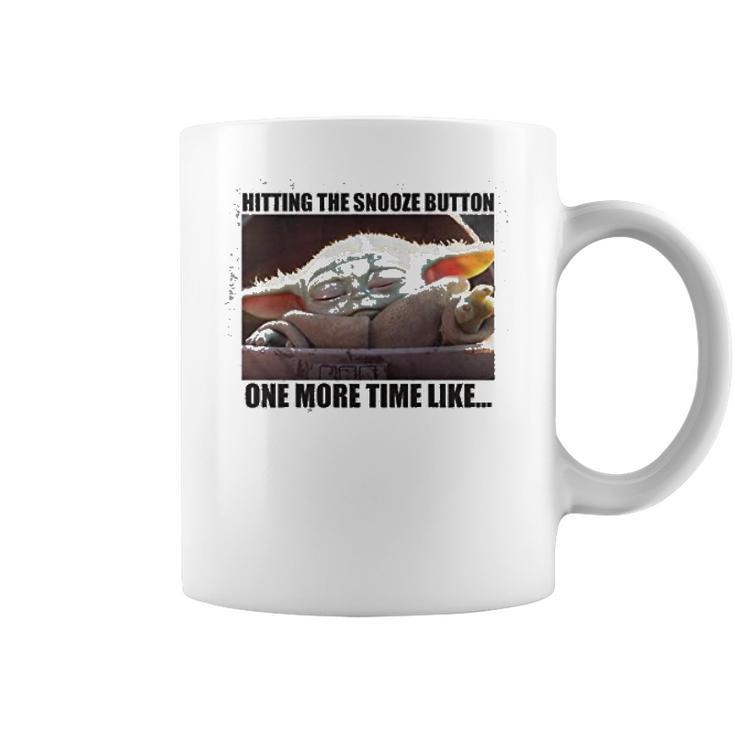 The Mandalorian Child Baby Yoda Snooze Button Coffee Mug