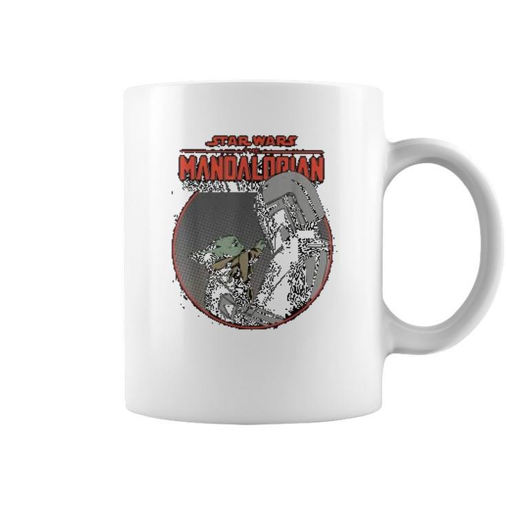 The Mandalorian Mando And The Child Retro Coffee Mug