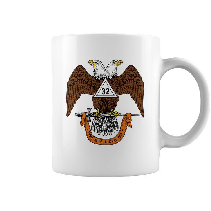 Mens 32Nd Degree Mason Masonic Scottish Rite Down Coffee Mug