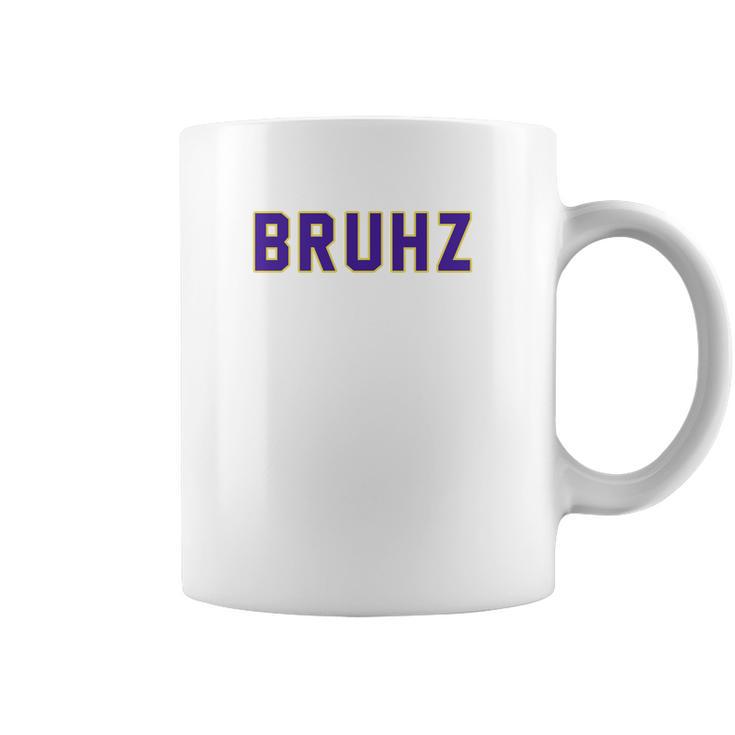 Mens Omega Gold Purple Q Psi Phi Bruhz T-Shirt Coffee Mug