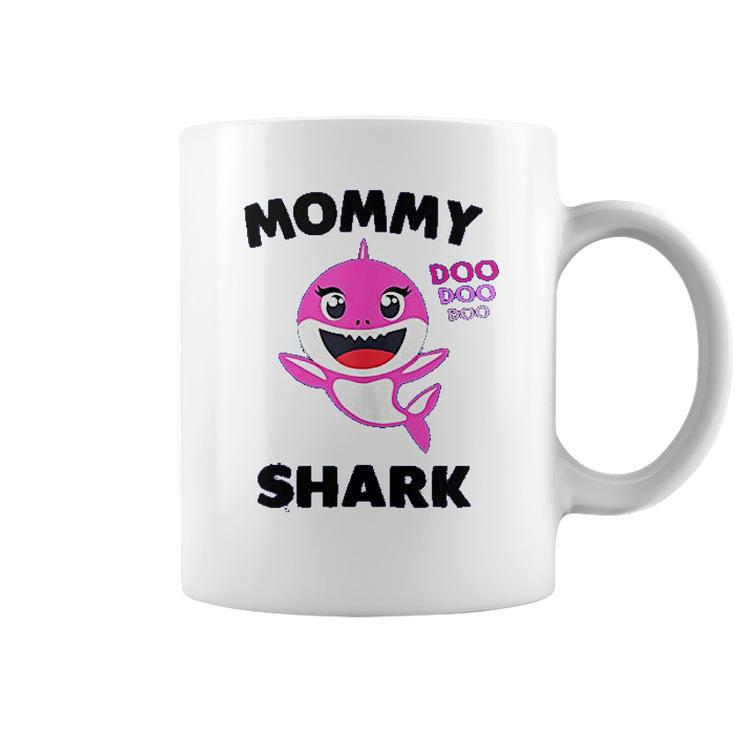 Mommy Shark Gift For Mom Shark Baby Cute Matching Family Coffee Mug