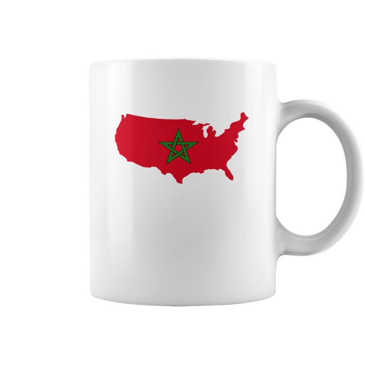 Moorish American T-Shirt America Amexem Moroccan Flag Tee Coffee Mug