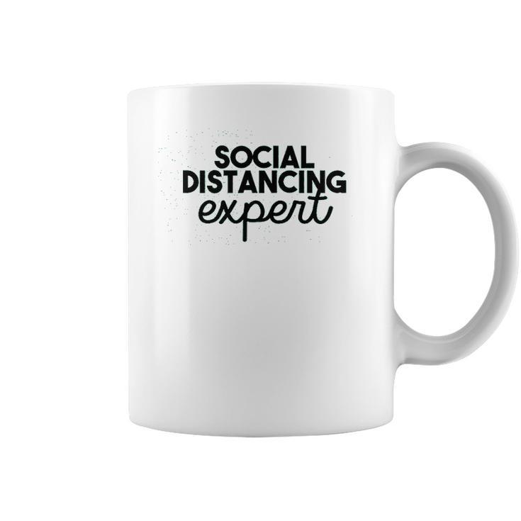 Nobrand Social Distance Expert Funny Social Distancing Humor Coffee Mug