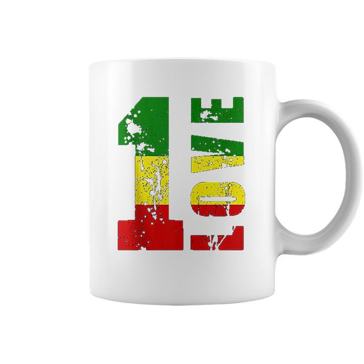 One Love Jamaica Rasta Reggae Music Caribbean Pride Coffee Mug