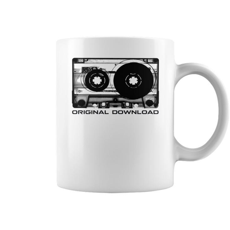 Original Download Retro Cassette Tape Music Coffee Mug