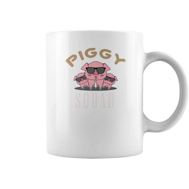 Piggy Squad Funny Cool Pigs Lover Pink Animal Tee Coffee Mug