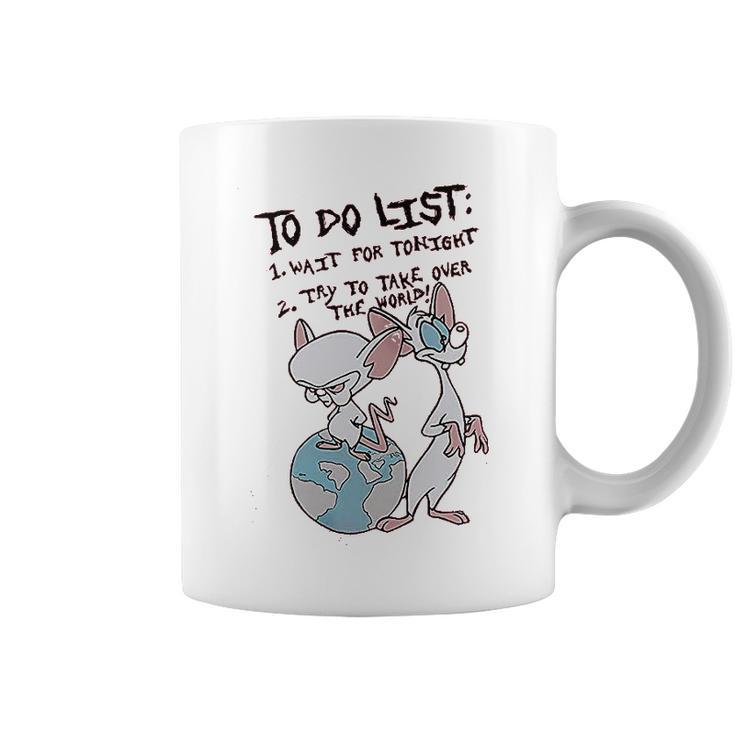 Pinky And The Brain To Do List Coffee Mug