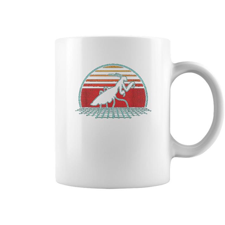 Praying Mantis Retro Vintage 80S Style Insect Gift Coffee Mug