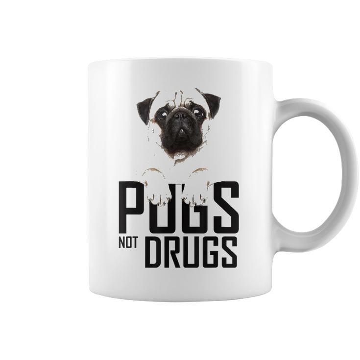 Pugs Not Drugs Awareness Coffee Mug