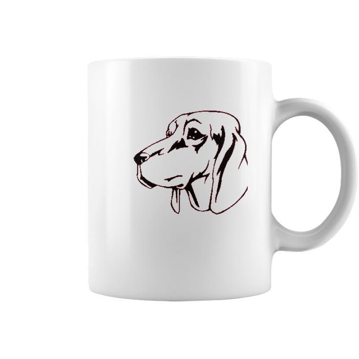 Redbone Coonhound Head Coffee Mug