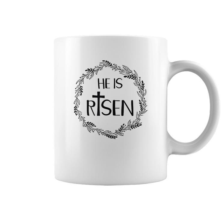 He Is Risen Matthew For Christian Easter Coffee Mug