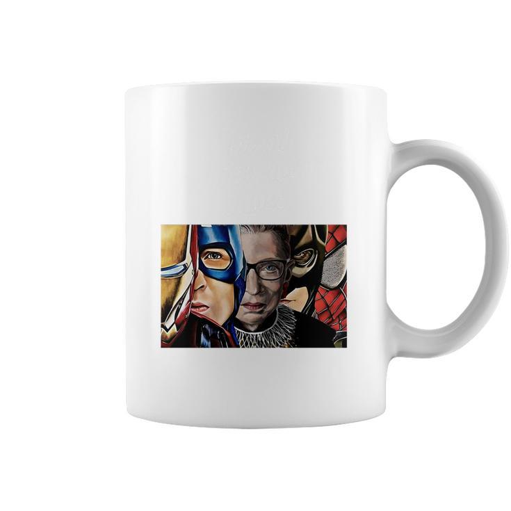 Ruth Bader Ginsburg And Avengers Not All Heroes Wear Capes Shirt Coffee Mug