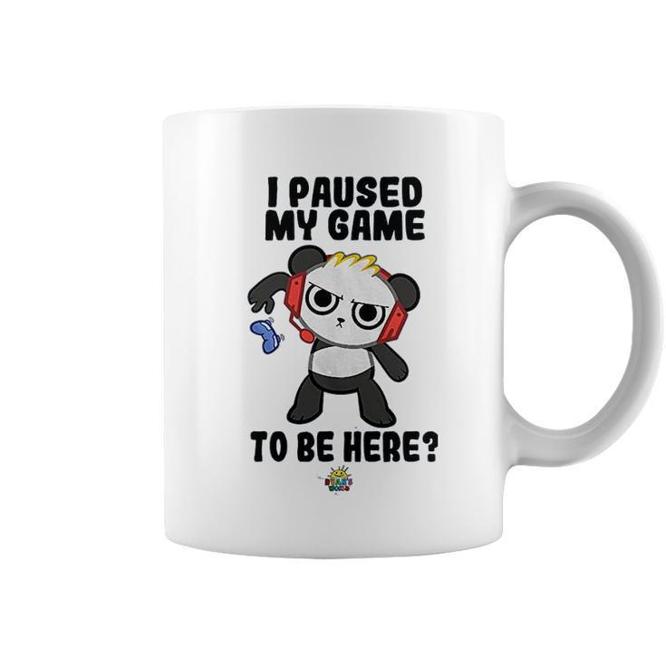 Ryans World Combo Panda I Paused My Game To Be Here Boys Coffee Mug