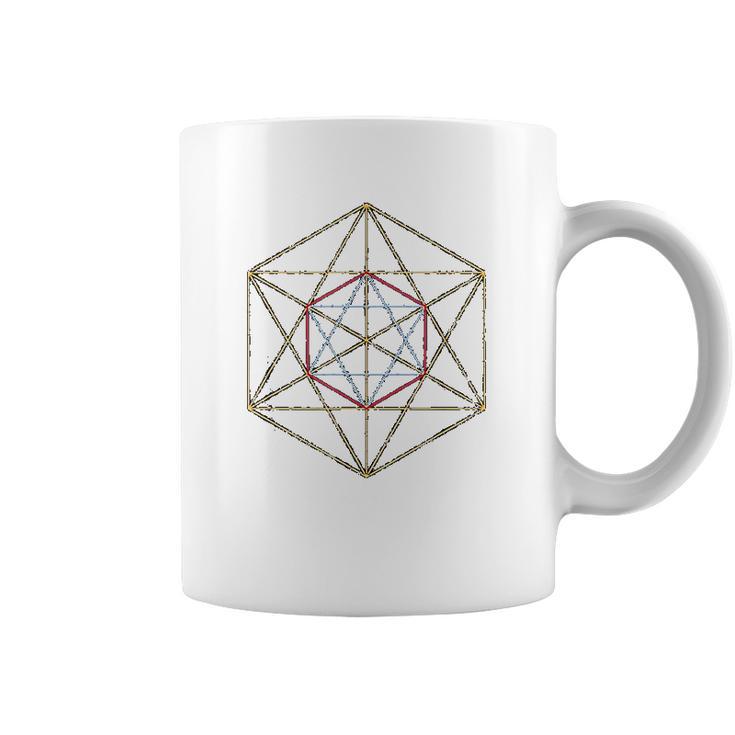 Sacred Geometry Merkabah Cube Of Archangel Metatron Coffee Mug