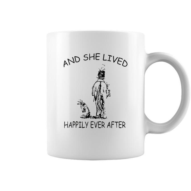 And She Lived Happily Ever After Funny Horse Dogs Coffee Mug