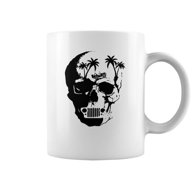 Skeleton Head Jeep Shirt Coffee Mug