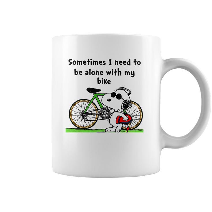 Snoopy Bike Coffee Mug