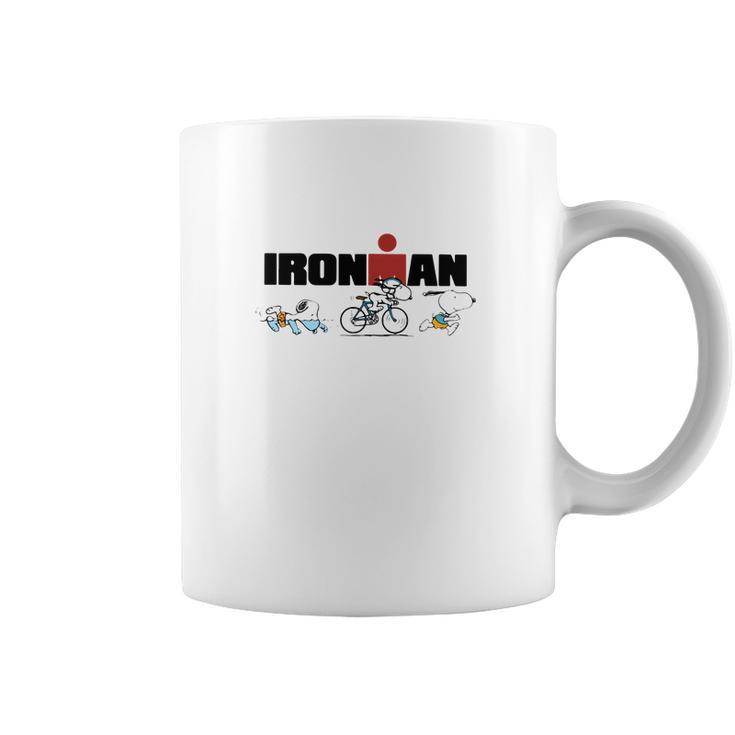 Snoopy Ironman Sports Shirt Coffee Mug