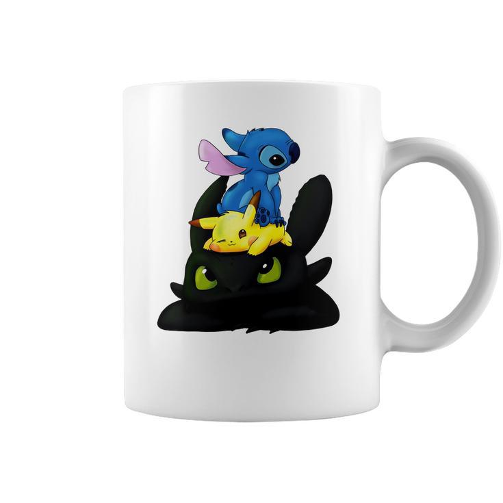 Stitch Pokemon Grinch Coffee Mug