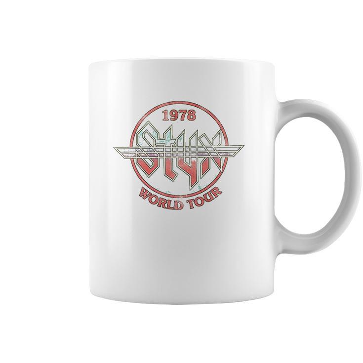 Styx Circle 1978 World Concert Tour Music American Rock Band Coffee Mug