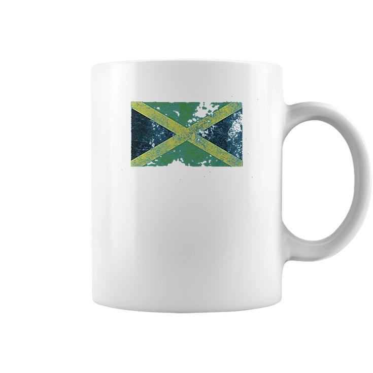 Trunk Candy Distressed Jamaica Flag Modern Fit Coffee Mug