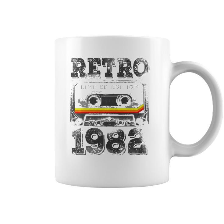 Vintage 1982  40 Years Old Cassette Tape 40Th Birthday Coffee Mug