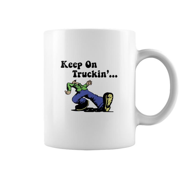 Vintage Keep On Truckin 1970S Coffee Mug