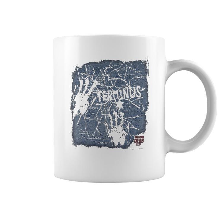 The Walking Dead Terminus Map Coffee Mug