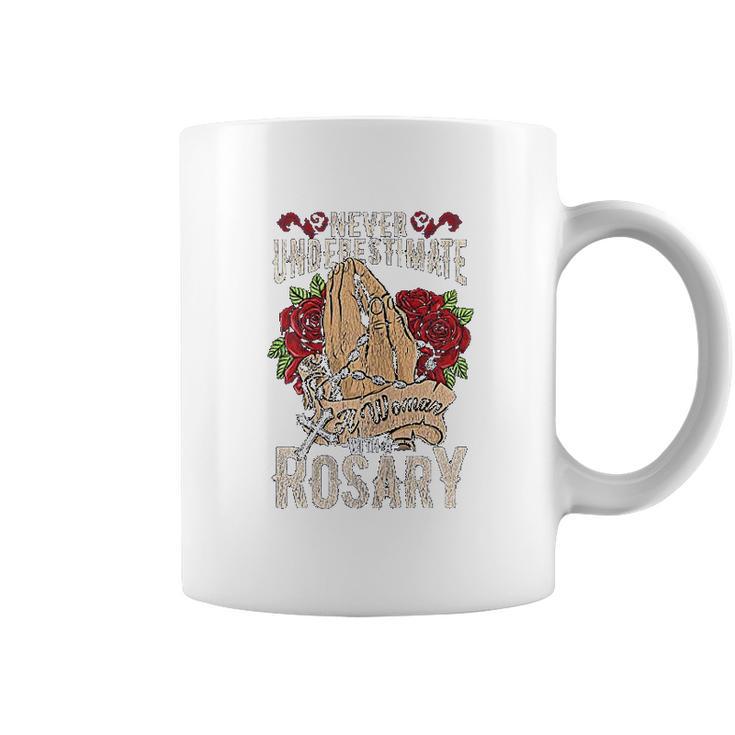 Womens Rosary Catholic Virgin Mary Coffee Mug