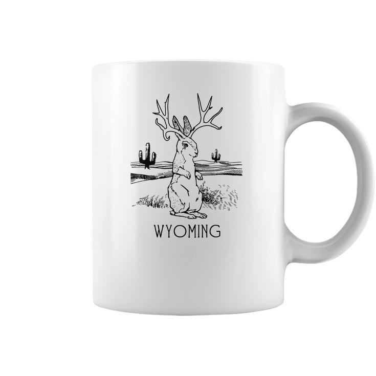 Wyoming Jackalope Tee Fun Jackrabbit Bunny Coffee Mug