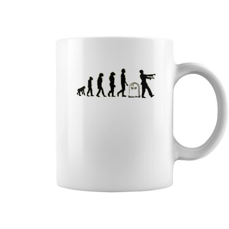 Zombie Evolution Funny Apocalypse Coffee Mug