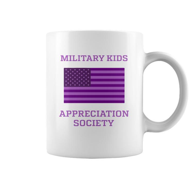 Military Kids Appreciation Society Veteran Of Us Army American Flag Graphic Design Printed Casual Daily Basic Coffee Mug