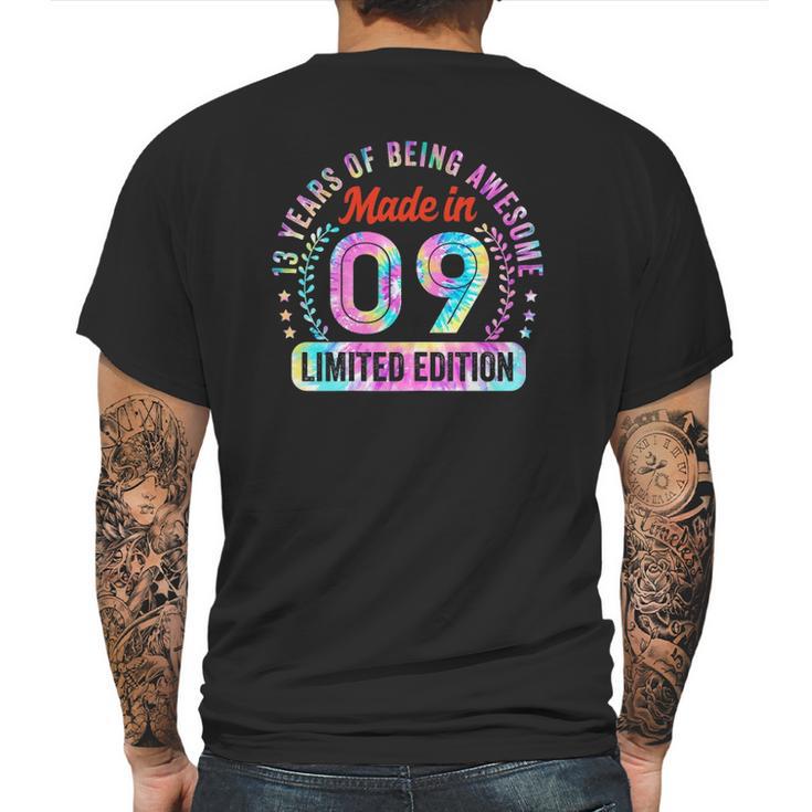 13Th Birthday Gifts Made In 09 Limited Edition 13 Years Old Mens Back Print T-shirt