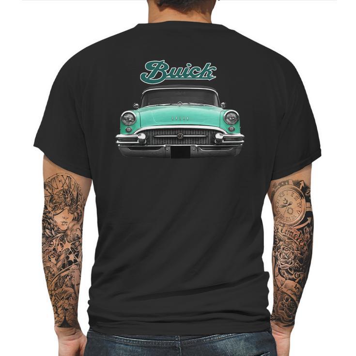 1955 Buick Front Green Mens Back Print T-shirt