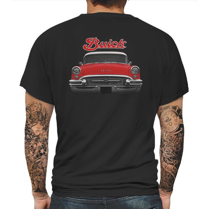 1955 Buick Two Side Red Mens Back Print T-shirt