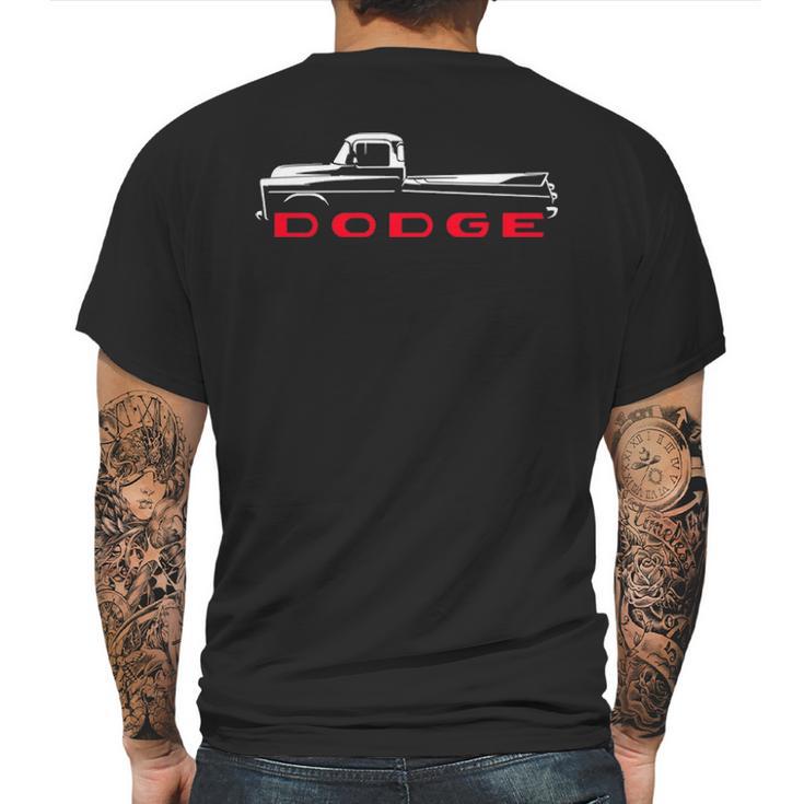 1957 1960 Dodge D100 Pickup Truck Mens Back Print T-shirt