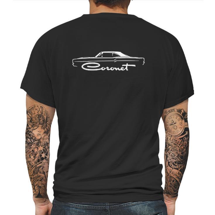 1968 1969 Dodge Coronet Classic Mens Back Print T-shirt