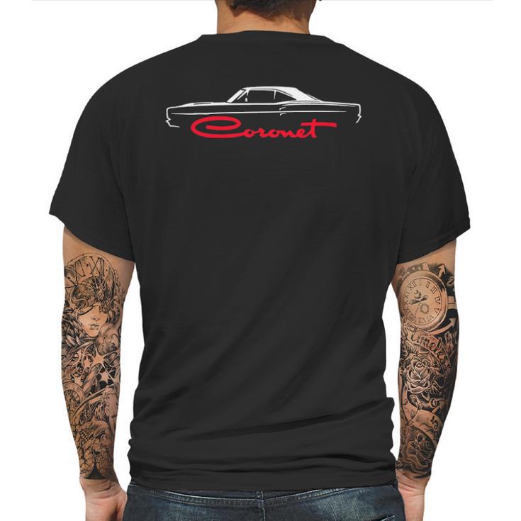 1968 1969 Dodge Coronet V2 Mens Back Print T-shirt