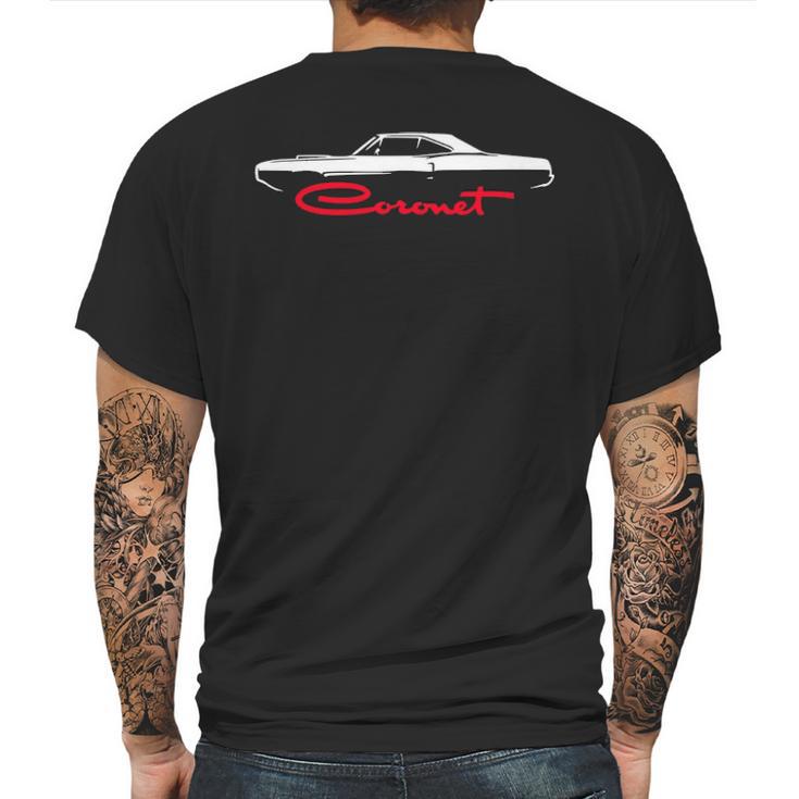 1970 Dodge Coronet V2 Mens Back Print T-shirt