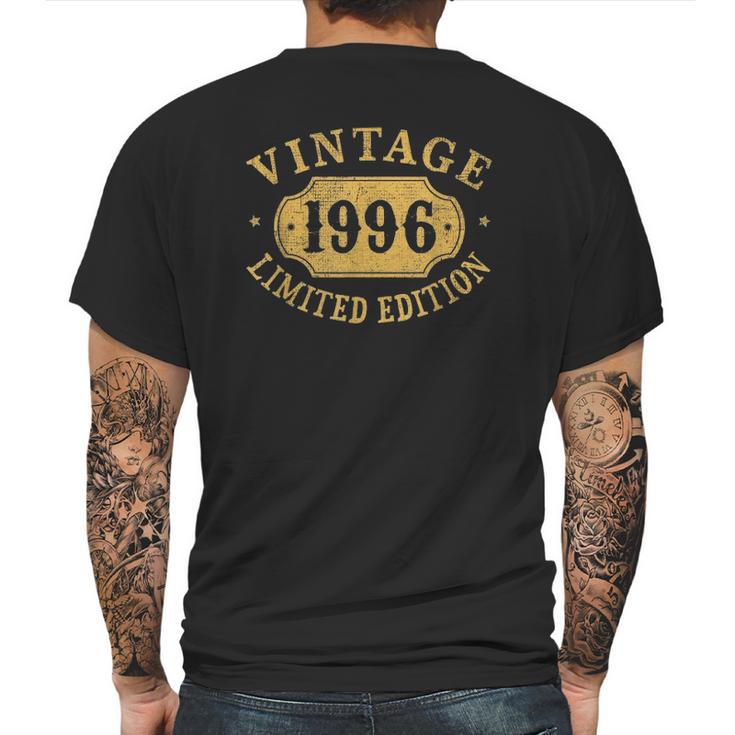 1996 25 Years Old 25Th Limited Birthday Gift Mens Back Print T-shirt