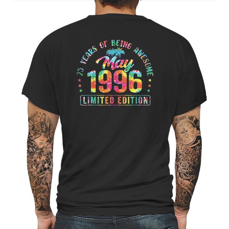 25 Years Old 25Th Birthday Decoration Vintage May 1996 Ver2 Mens Back Print T-shirt